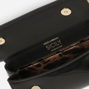 Tui Dolce & Gabbana Small Polished Calfskin Sicily Bag 'Black' BB7116A103780999