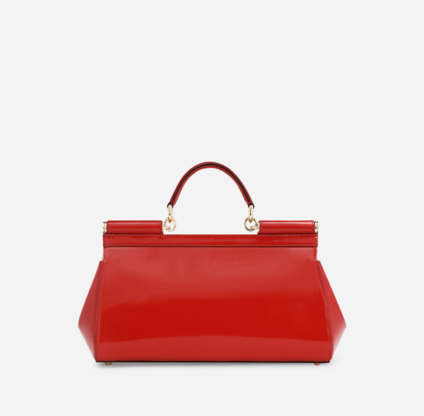 Túi Dolce & Gabbana Medium Polished Calfskin Sicily Bag 'Red' BB7117A10378M307 - Hình ảnh 4