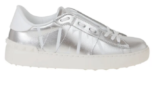Giày Valentino Open Metallic Leather Sneakers UW2S0781ASZAB5