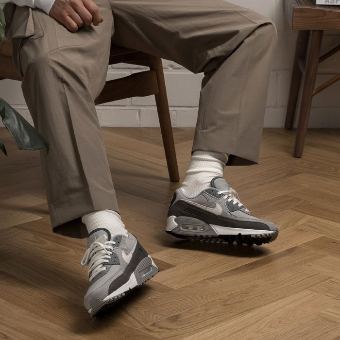 Giày Nike Air Max 90 Premium 'Light Smoke Grey' DA1641-001 - Ảnh 2