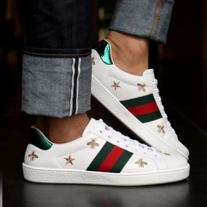 Alternative view of Giày Gucci Ace Embroidered 'Bees and Stars' 386750-A38F0-9073