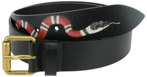 Alternative view of Thắt Lưng Gucci Ravelluso Leather Belt With Kingsnake Detail 434520-DNI1T-1058