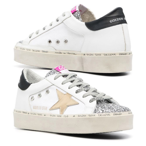 Giày Golden Goose Hi-Star White Glitter GWF00120-F001086-80822 - Hình ảnh 2