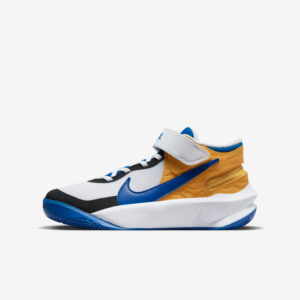 Giay Nike Team Hustle D 10 Flyease GS 'White Blue Yellow' DZ2760-141