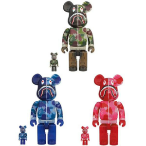 Alternative view of Mô Hình Bearbrick ABC Camo Bape Red Green Blue  200%