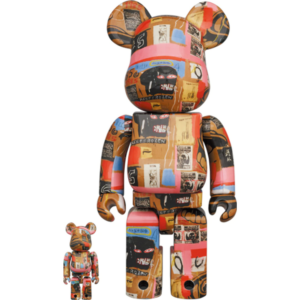 Mô Hình Bearbrick Andy Warhol x Jean-Michel Basquiat #2