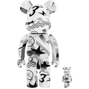 Mô Hình Bearbrick Lining Fashion Set White