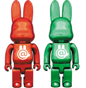 Mo Hinh Bearbrick Rabbrick 'Red Green Chrome' 400%
