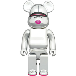 Mô Hình Bearbrick Sorayama 2G Silver Ver 2G