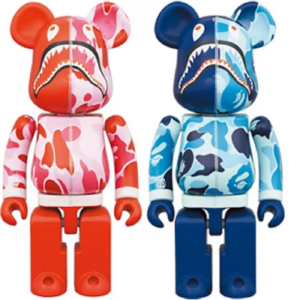 Mô Hình Bearbrick Bape Camo Shark Chogokin 200%