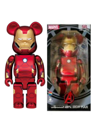Alternative view of Mô Hình Bearbrick x Ironman Happy Lottery (2021 Version)