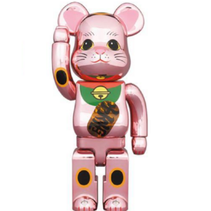 Mo Hinh Bearbrick Neko Pink Chrome LED 400%