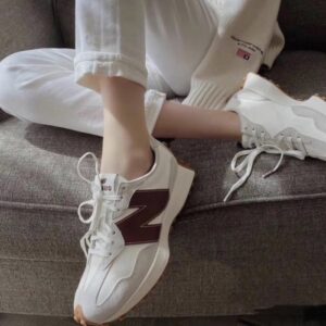 Alternative view of Giày New Balance Wmns 327 'White Dark Red' WS327KA