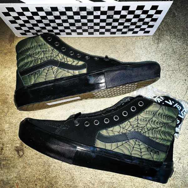Giày Vans Ben Kadow x Skate Sk8-Hi 'Web' VN0A5FCC89O - Hình ảnh 2