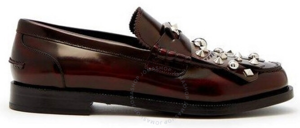 Giày BURBERRY Stud Detail Kiltie Fringe Leather Loafers 4076166