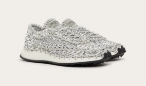 Alternative view of Giày Valentino Crochet Sneakers 'Grey' VY0S0E41ZXB-GD0