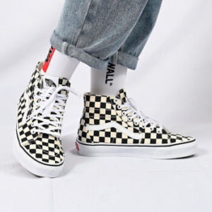 Alternative view of Giày Vans Sk8-Hi Tapered 'Checkerboard Black' VN0A4U165GU