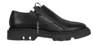 Giày Givenchy Combat Zipped Derby In Leather BH1030H0KE-001