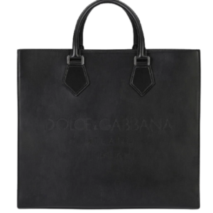Túi Dolce & Gabbana Calfskin Edge Shopper With Logo Black BM1796AS73880999