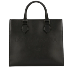 Túi Dolce & Gabbana Calfskin Edge Shopper With Logo Black BM2012AS73880999