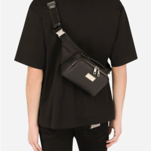 Alternative view of Túi Dolce & Gabbana Grainy Calfskin Belt Bag Black BM2036AQ7568B956