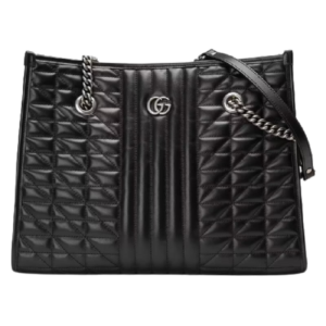Túi Gucci GG Marmont Medium Tote Black Leather 675796-UM8BN-1000