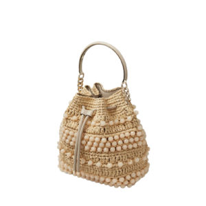 Alternative view of Túi Jimmy Choo Bon Bon 'Light Gold' BONBONBUCKETRIC0C8378