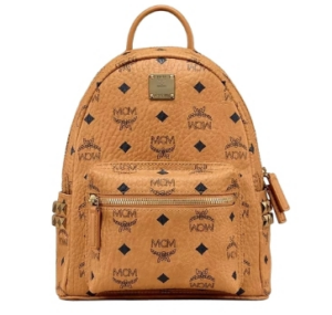 Balo MCM Stark Side Studs Backpack Visetos Cognac MMK6SVE41CO001