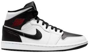 Giày Nike Wmns Air Jordan 1 Mid 'White Black' BQ6472-101
