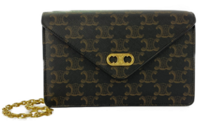 Túi Celine Maillon Triomphe Wallet On Chain In Triomphe Canvas 10F822CZT-04LU