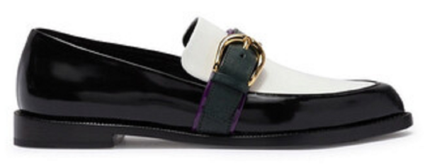 Giày Burberry Colour Block Leather Monk Strap Loafers 4075729