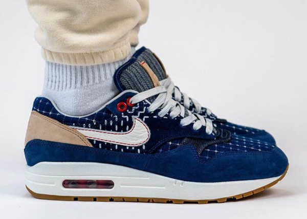 Giày Nike x Denham Air Max 1 'Blue Void' CW7603-400 - Hình ảnh 3