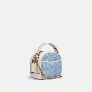 Alternative view of Túi Coach Lunchbox Top Handle In Signature Chambray With Quilting C4688 B4SUX