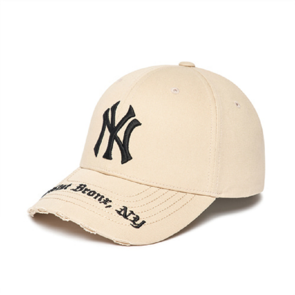 Mũ MLB Gothic Address Ball Cap NY Yankees Beige