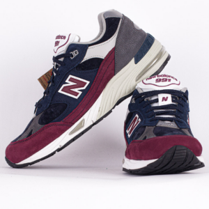 Alternative view of Giày New Balance 991 Made in England 'Navy Burgundy' M991RKB