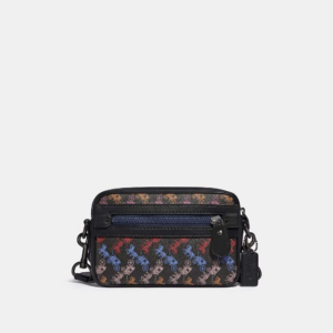 Alternative view of Túi Coach Academy Crossbody With Horse And Carriage Print Black Multi 89084