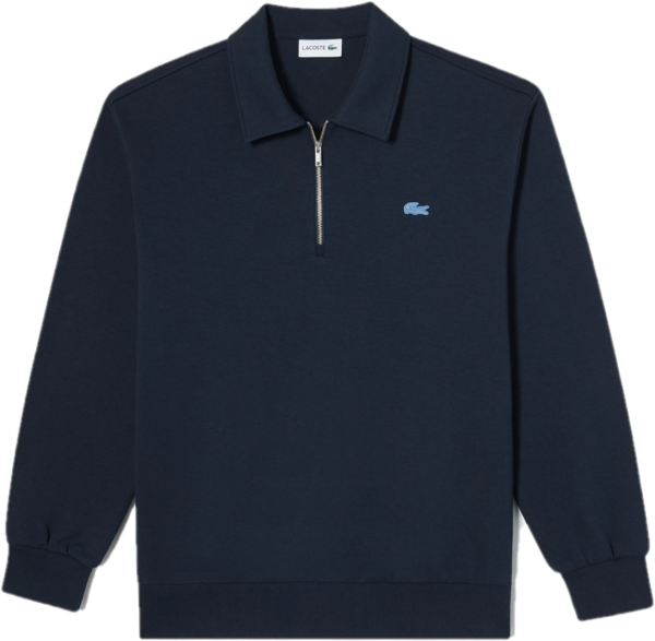 Áo Lacoste Color Croc Collar Half Zip-up Sweatshirt 'Blue' SH222E-53G-HDE