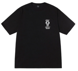 Ao Stussy x Our Legacy Work Shop Surf Skull Pigment Dyed Tee 'Black'