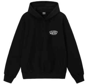Ao Stussy x Our Legacy Work Shop Surfman Pigment Dyed Hoodie 'Black'
