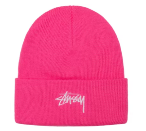 Mu Stussy x Our Legacy Work Shop Yin Yang Beanie 'Fucshia'