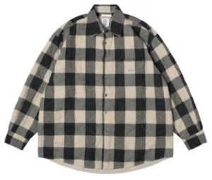 Ao Stussy x Our Legacy Work Shop Borrowed Jacket 'Grey Beige Check'