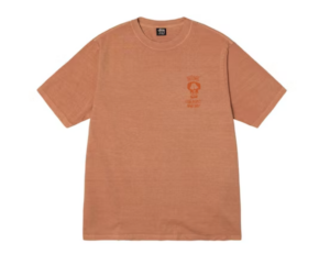 Ao Stussy x Our Legacy Work Shop Surf Skull Pigment Dyed Tee 'Clay'