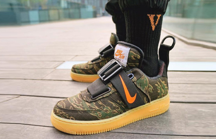 Giày Nike Carhartt Wip X Air Force 1 Utility Low Premium 'Camo' Av4112-300  - Authentic-Shoes
