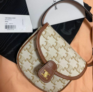 Tui Celine Triomphe Canvas Calfskin &#039;White&#039; 196702BZJ-01BC