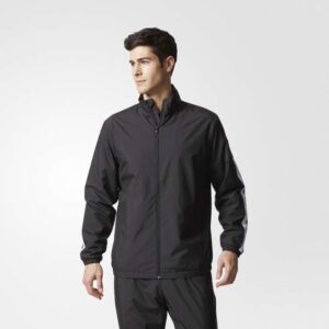 Alternative view of Áo Adidas Mens Essentials 3 Stripes Tricot Tracksuits Black CF5585