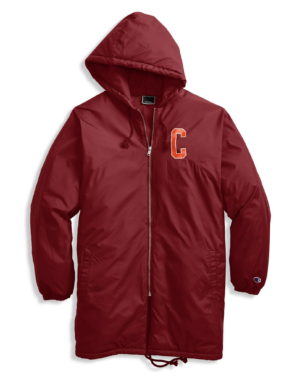 Áo Champion Sideline Jacket C Logo Block Arch Logo Cherry Pie
