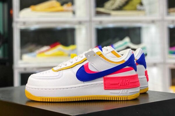 Giày Nike Wmns Air Force 1 Shadow 'White Crimson Blue' CI0919-105 - Hình ảnh 8