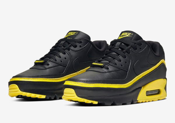 Giày Nike Undefeated x Air Max 90 'Black Optic Yellow' CJ7197-001 - Hình ảnh 3