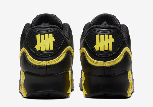 Giày Nike Undefeated x Air Max 90 'Black Optic Yellow' CJ7197-001 - Hình ảnh 4