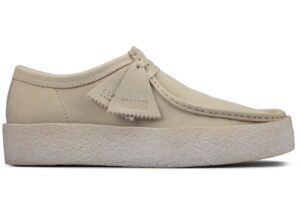 Giày Clarks Wallabee Cup 'White Nubuck' 261-58153